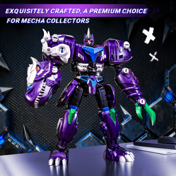 Resosese Transforming Toys Figures-Robot Toys for Boys, Action Figure for Kids Birthday Dinosaur Toys for Kids 8-14, ABS Metal Texture-Part of Alloy