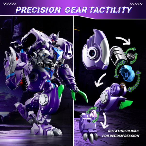 Resosese Transforming Toys Figures-Robot Toys for Boys, Action Figure for Kids Birthday Dinosaur Toys for Kids 8-14, ABS Metal Texture-Part of Alloy